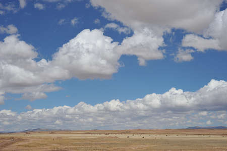 Landscape in the vicinity of Tiahuanacoの写真素材