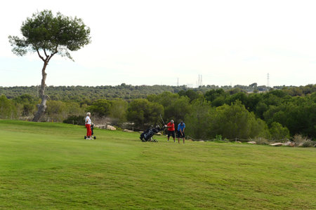 Golf courses in Orihuela Costaのeditorial素材