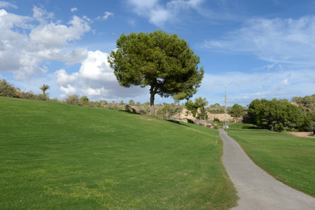 Golf courses in Orihuela Costaのeditorial素材