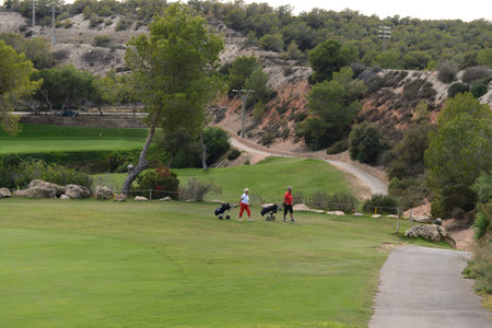 Golf courses in Orihuela Costaのeditorial素材