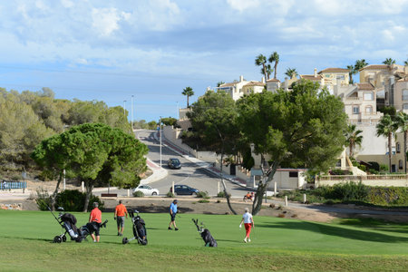 Golf courses in Orihuela Costaのeditorial素材