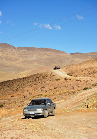 The silver mines of Potosi.のeditorial素材