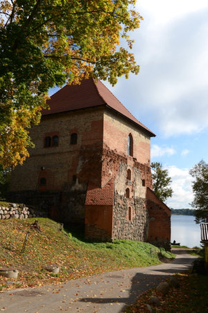 Medieval castle in Trakai, the first capital city of Lithuania.