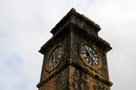 City clock tower in the town of Galleのeditorial素材