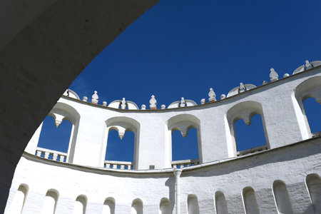 The Kutafya tower is the only surviving branching tower-Barbican of the Moscow Kremlin.のeditorial素材