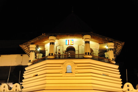 Buddhist Temple of the Tooth, Kandy, Sri Lankaのeditorial素材