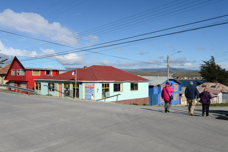 Porvenir is a village in Chile on the island of Tierra del Fuegoのeditorial素材
