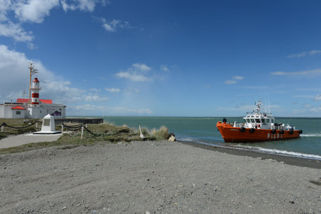 The lighthouse in the Magellan Strait.のeditorial素材