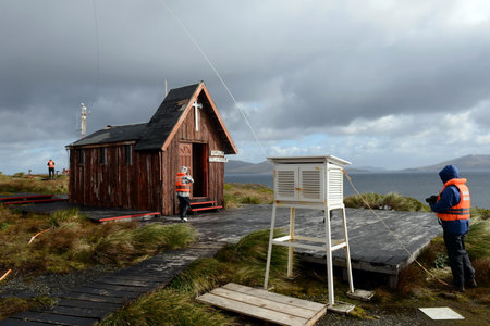 Chapel on the edge of the Earth. The Cape Horn. South Americaのeditorial素材