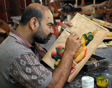 The artist from the workshop of Kandy.のeditorial素材