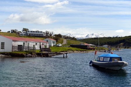 Harberton estate is the oldest farm of Tierra del Fuego and an important historical monument of the region.のeditorial素材