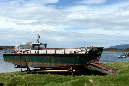 Harberton estate is the oldest farm of Tierra del Fuego and an important historical monument of the region.のeditorial素材