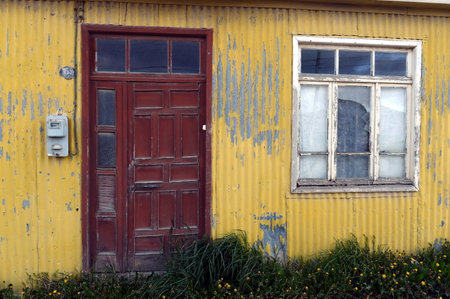 Porvenir is a village in Chile on the island of Tierra del Fuegoのeditorial素材