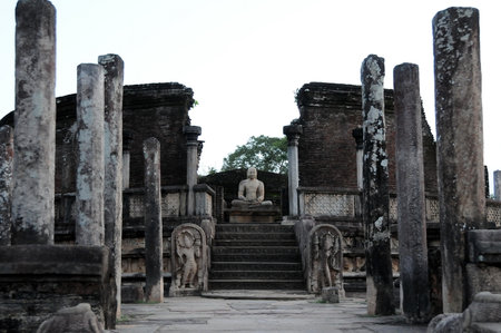 Royal Palace of King Parakramabahu in the world heritage city Polonnaruwa.The Polonnaruwa - medieval capital of Sri Lanka.のeditorial素材