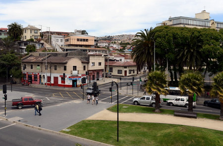 The city of vina del Mar, the administrative center of the homonymous municipality, part of the province of Valparaiso.のeditorial素材