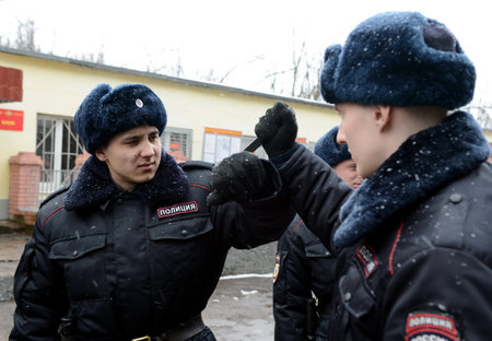 The development of techniques of defense with soldiers of internal troops.のeditorial素材