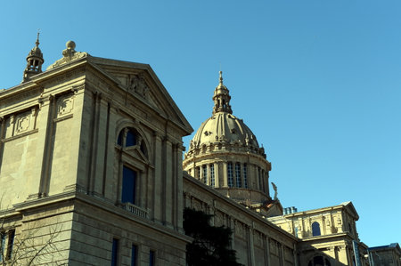National Palace of Montjuic in Barcelona.のeditorial素材