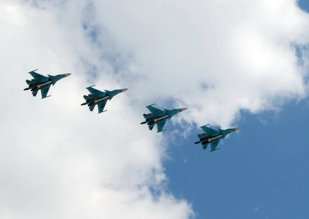 Multirole fighter-bombers Su-34のeditorial素材