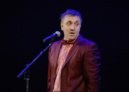 Russian actor of theatre and cinema Oleg Akulich.のeditorial素材