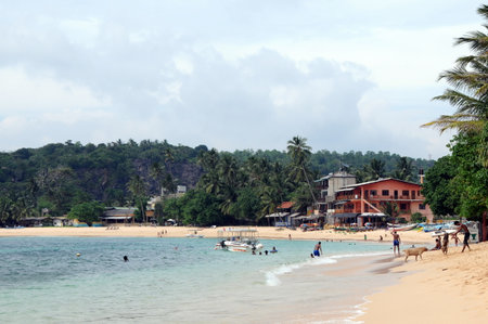 The beach on the Indian ocean.のeditorial素材