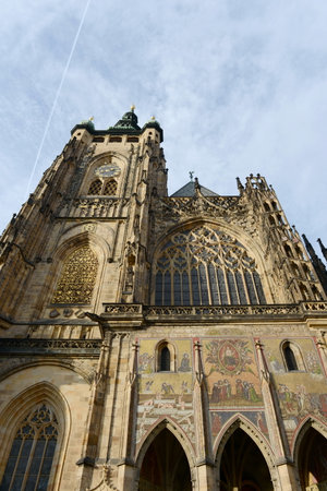 St. Vitus Cathedral in Prague.のeditorial素材