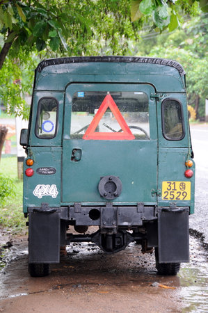Jeep on the island of Ceylon.のeditorial素材
