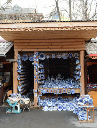 Trade of China on the opening day in Izmailovo Kremlin.のeditorial素材