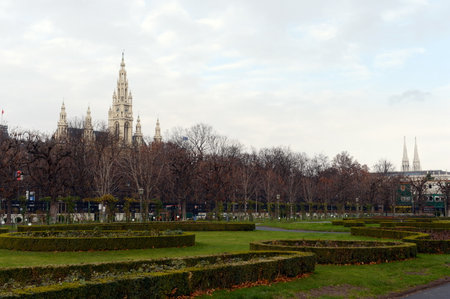 The Volksgarten is the oldest of the many parks of Vienna.のeditorial素材