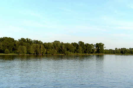 The Ob River is near the city of Barnaul.のeditorial素材