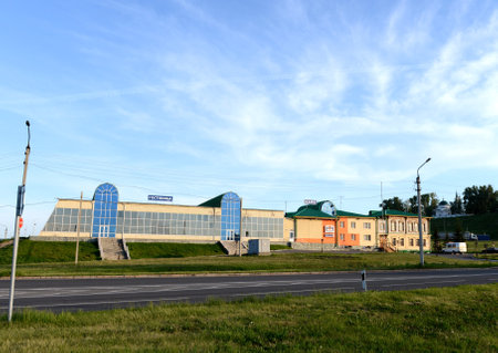 Museum of the history of roads of the Altai Territory in Barnaul.のeditorial素材