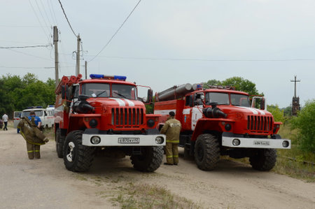 Deployment of fire trucks on the basis of the Ural