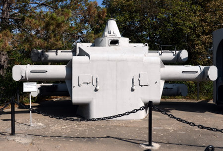 The corps of the command and range-finding post of the cruiser "Molotov" on Sapun mountain in Sevastopol.のeditorial素材