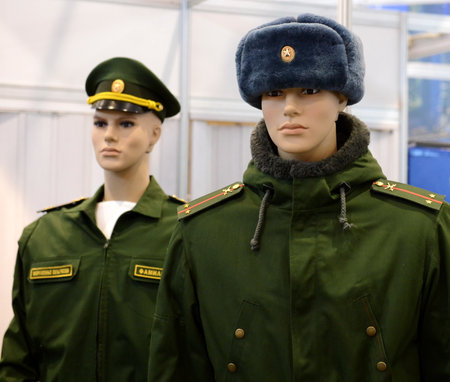 Modern uniform of Russian army servicemen.のeditorial素材
