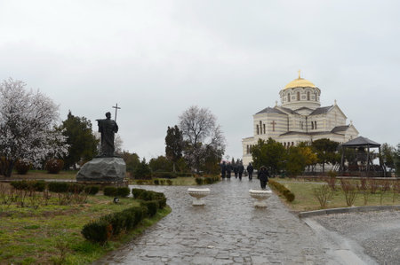 Chersonesus, a monument to the Apostle Andrew the First-Called and St. Vladimir's Cathedral.