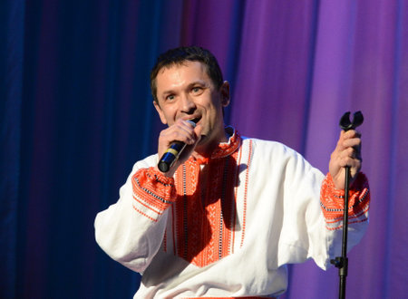 A popular Belarusian musician, producer, composer, songwriter and songwriter Vitaly Kochetkov.のeditorial素材
