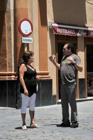 Locals on the streets of the ancient sea.のeditorial素材