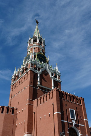 Spassky Tower of the Moscow Kremlin.のeditorial素材