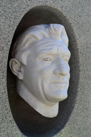 The grave of People's Artist Nikolai Kryuchkov in Moscow at the Novodevichy Cemetery.のeditorial素材