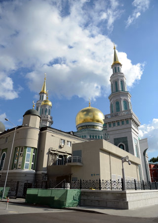 Moscow Cathedral Mosque. The main mosque in Moscow, one of the largest in Russia and Europe.のeditorial素材