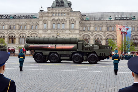 Russian anti-aircraft missile system S-400 "Triumph"のeditorial素材