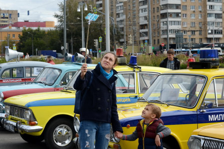 People do it at the police station.のeditorial素材