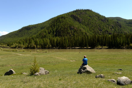 Aktash hydroelectric station. Altai republicのeditorial素材