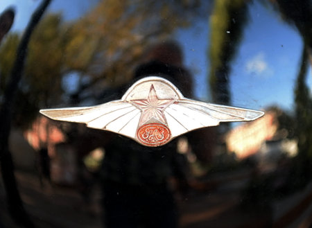 GAZ-M-1 ("Emka") emblem of the car plantのeditorial素材