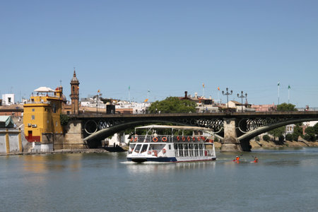 Isabella II Bridge in Sevilleのeditorial素材