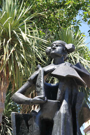 Monument to bullfighter Juan Belmonte in Sevilleの写真素材