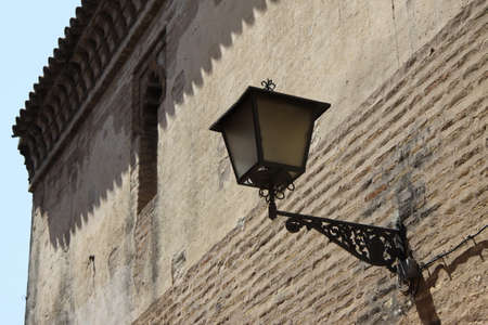 Old lantern on the temple in Sevilleの写真素材