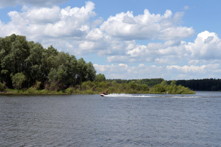 Lake Krasilovo in the Altai territory. Western Siberia. Russiaのeditorial素材