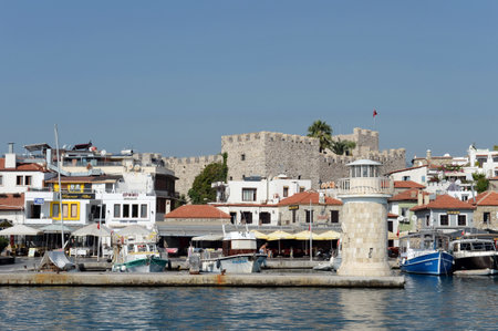 View of the city of Marmaris from the sea. Turkeyのeditorial素材