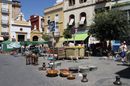 Flea Market on Seville Streetのeditorial素材