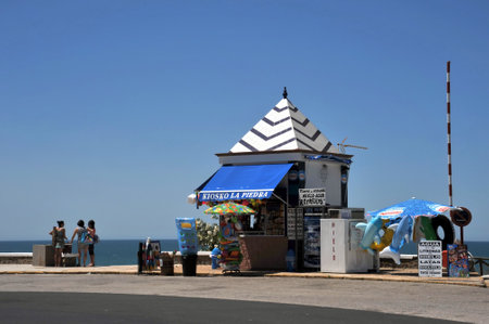 The seafront of Matalascanas beach and the Atlantic oceanのeditorial素材